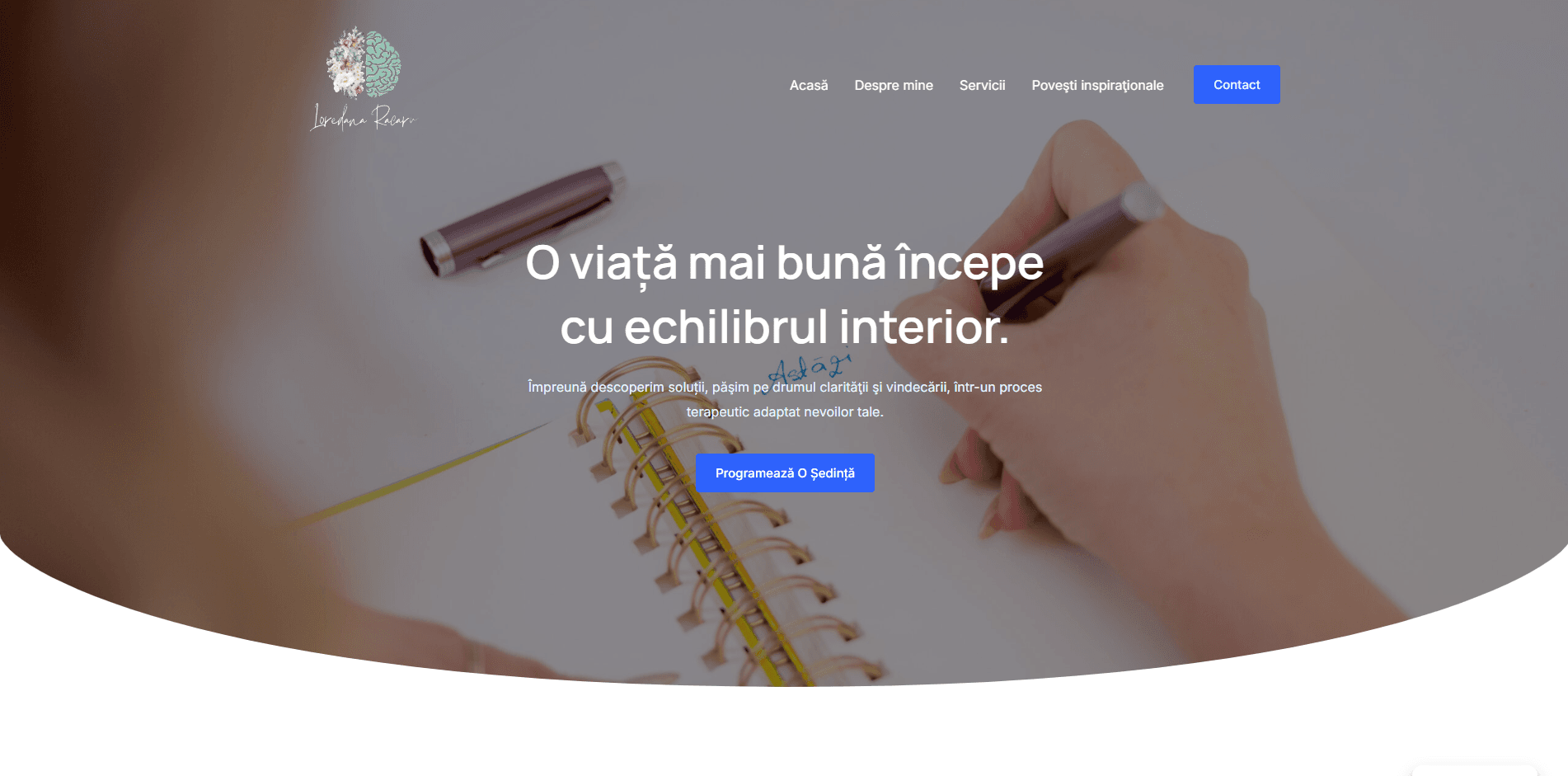 Exemplu de site rapid și optimizat – design elegant și modern