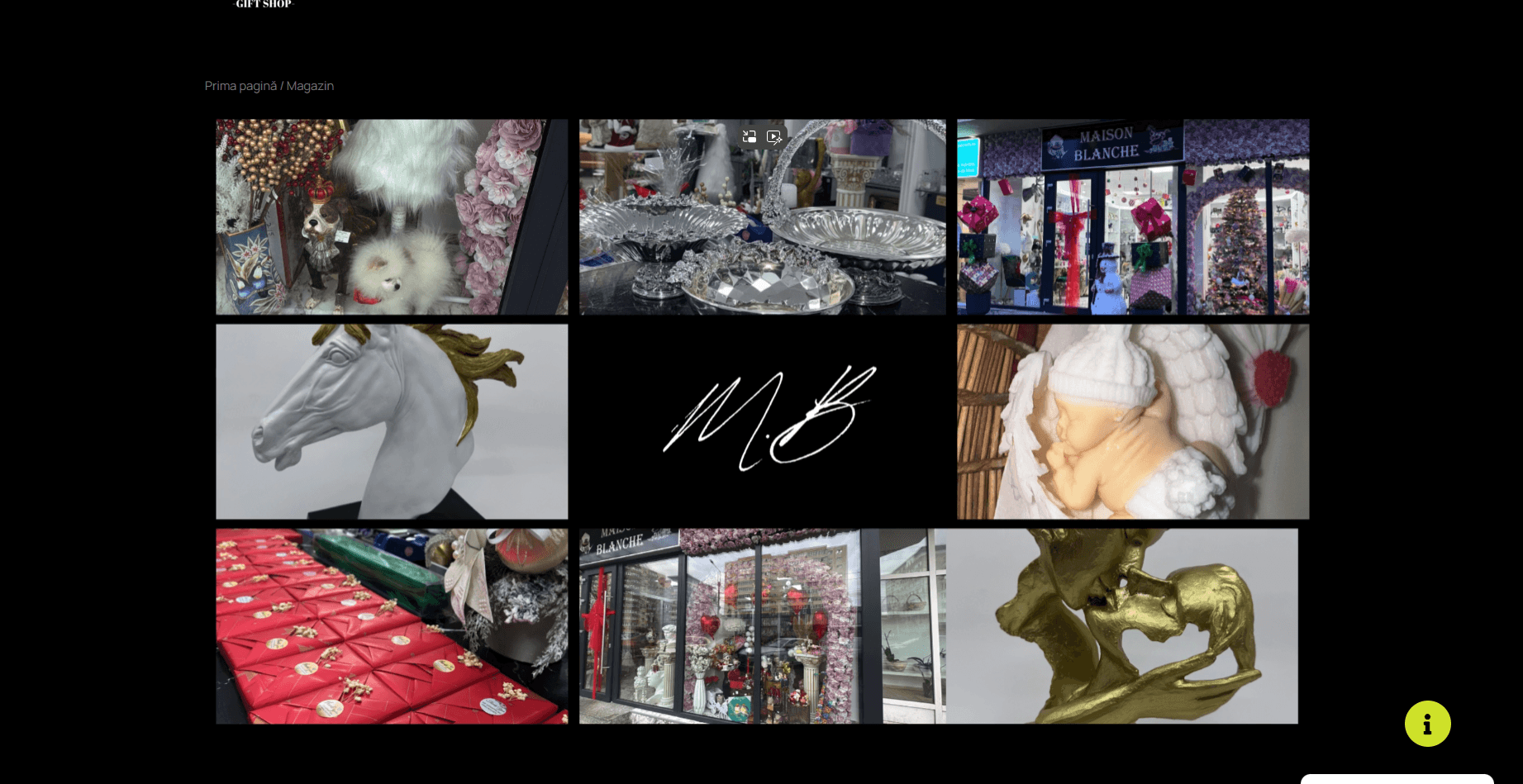 Screenshot dintr-un proiect recent de web development personalizat