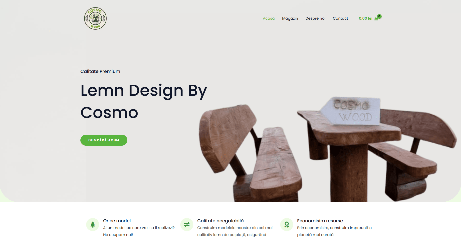 Design profesional și interfață intuitivă pentru site modern