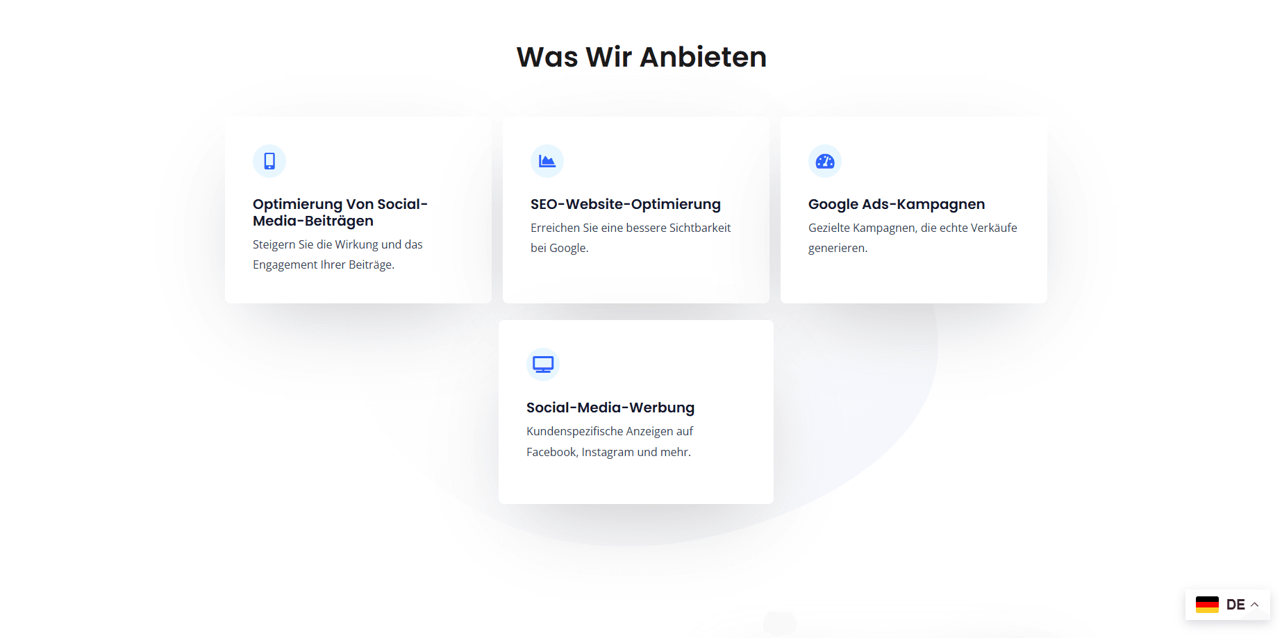 Captură ecran homepage – proiect web design personalizat